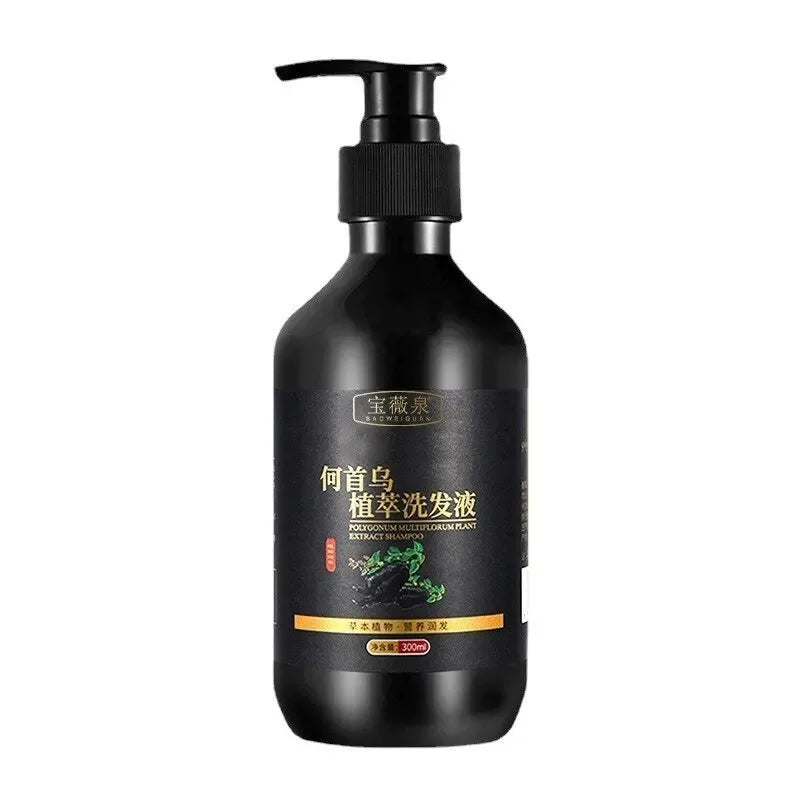 Herbal Polygonum Multiflorum Shampoo Oil Control, Dandruff Control, Itchy Relief Shampoo for Women Hair Essential Oil Hair Care