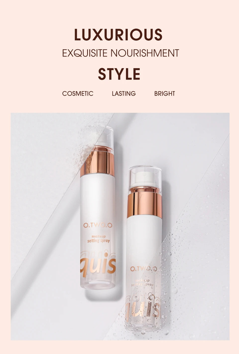O.TWO.O Setting Spray For Makeup Moisturizing Lasting Makeup Finishing Spray Instant Film Formation Make up Lock Spray