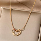 New Heart Necklace Ladies Clavicle Chain Neck Choker Necklaces for Women Jewelry Free Dropshipping Wholesale