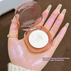 Makeup Highlighter Pink Polarized Shiny Glitter Brighten Cheekbones Eyes High Gloss Palette Highly Pigmented Shimmer Fine Shine