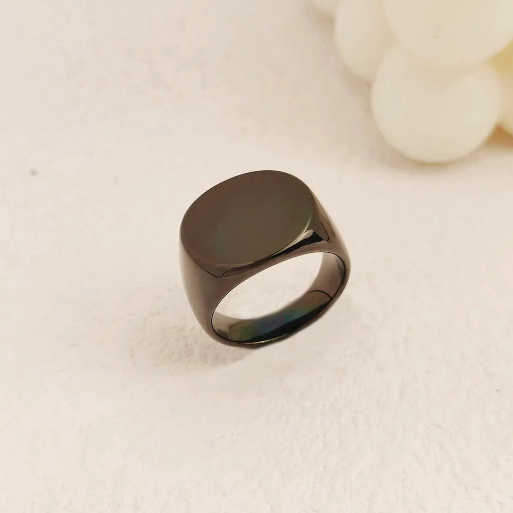 Minimalist ring, men's trend, personality, European and American hip-hop niche design, high-end index finger ring, tail ring