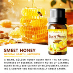 10ml Honey Fragrance oil Perfume Essential Oils Air Freshening Humidifier Diffusers Oils DIY Candle/Soap Skincare Holiday Gifts