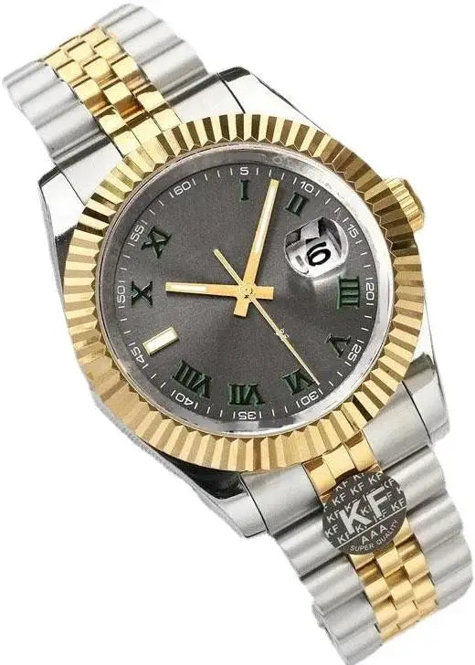 Luxury New Automatic Watch For Men Mechanical Movement Watches Stainless Steel Silver Gold Rome Blue Green Sappihre Glass