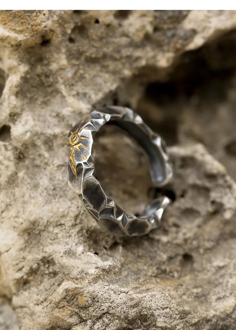 Men's Unique Ring Men's "Wishing Stone" Self-discipline Ring Trendy Brand Jewelry Boys' Ring Wholesale