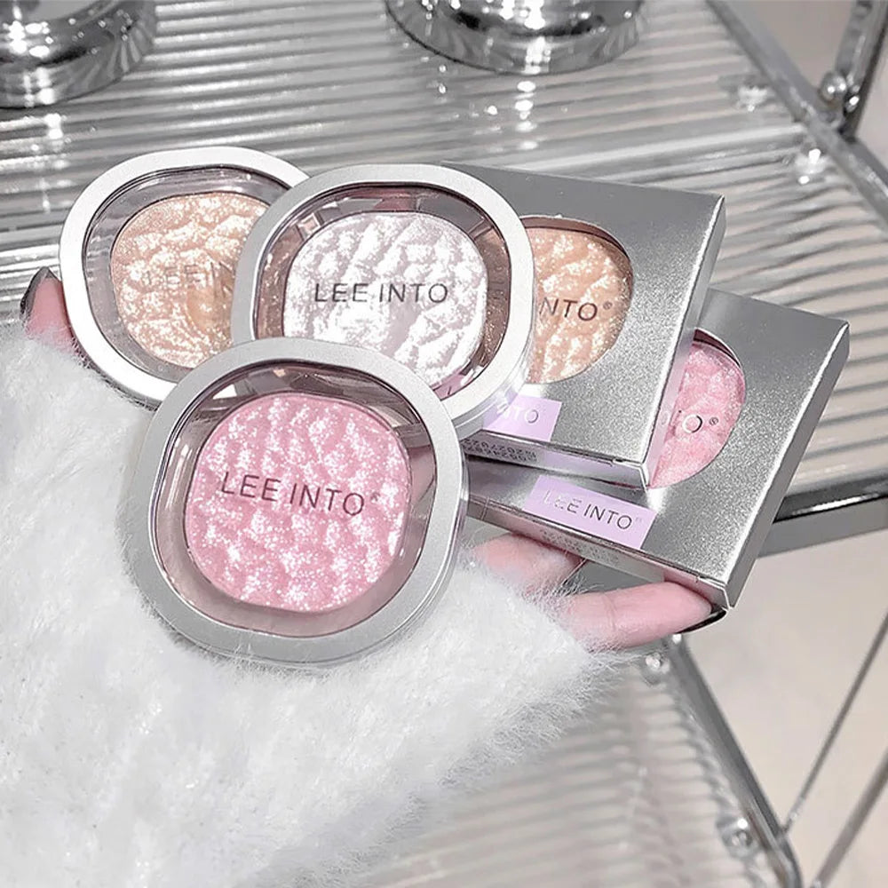 Highlighting Powder Pearlescent Fine Mashed Soft Texture LEEINTO Non-flying Powder Brightening Long-lasting Highlighter Palette