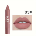 Nude Lipstick Colors Lasting Velvet Matte Non-Stick Cup Solid Lip Gloss Moisturizing Not Fading Lips Tint Makeup Cosmetics