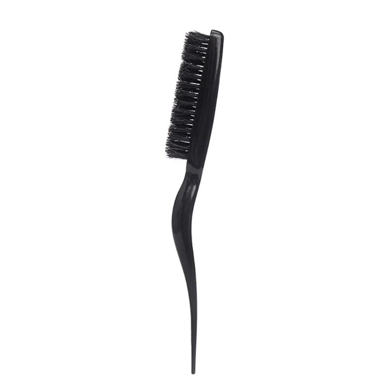 Boar Bristle Brush Comb Hair Teasing Brush for Women Men Salon Boar Bristle Beauty Styling Backcombing Brush