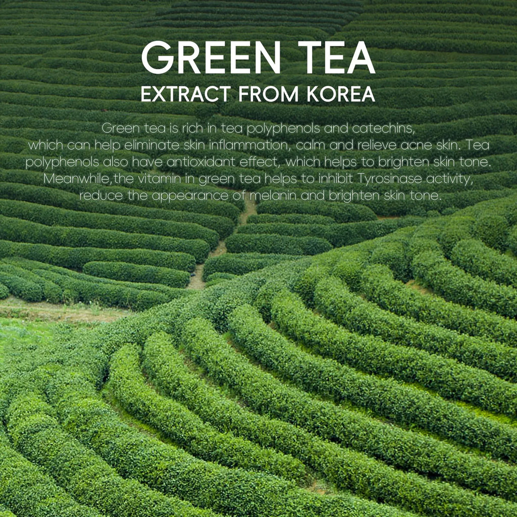 Green Tea Facial Cleanser Skin Deep Cleansing Moisturizing Blackhead Removal Skincare Face Wash Foam Face Cleanser Skin Care