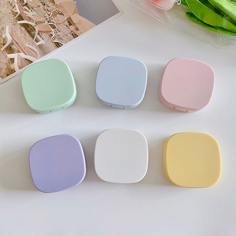 Women Color Contact Lens Case Red Heart Contact Lenses Box for Eyes Care Kit Glasses Case Holder Container
