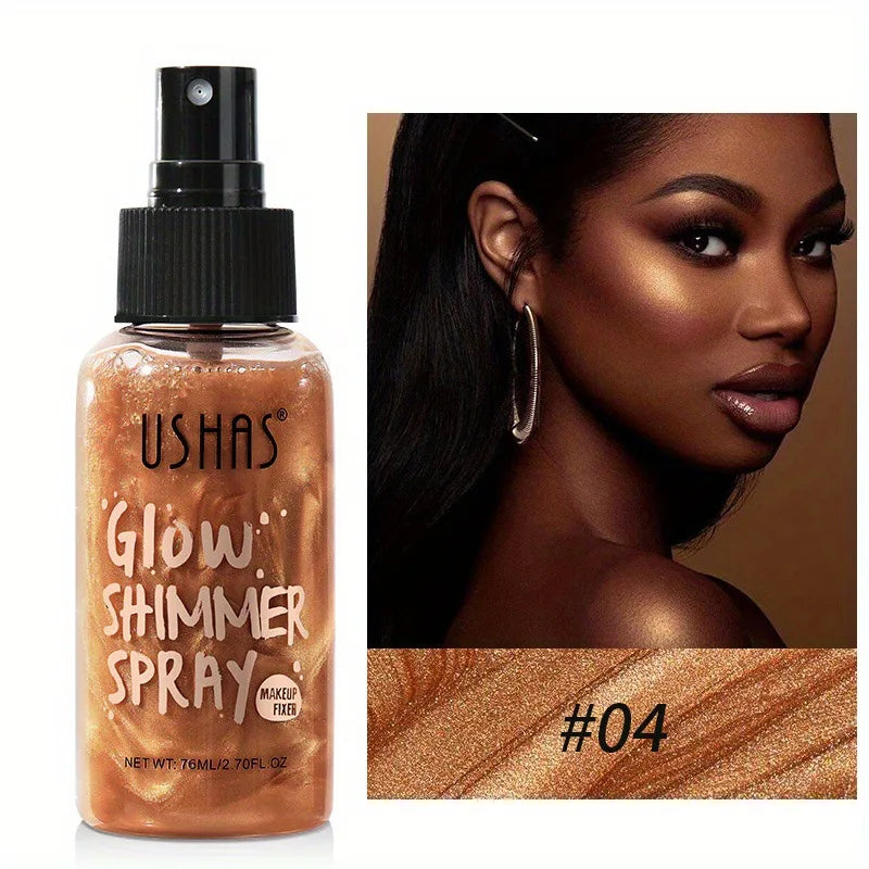 USHAS Liquid HighLighter Liquid Foundation Concealer Permanent Water and Oil Resistant Glitter naturally modifies skin tone