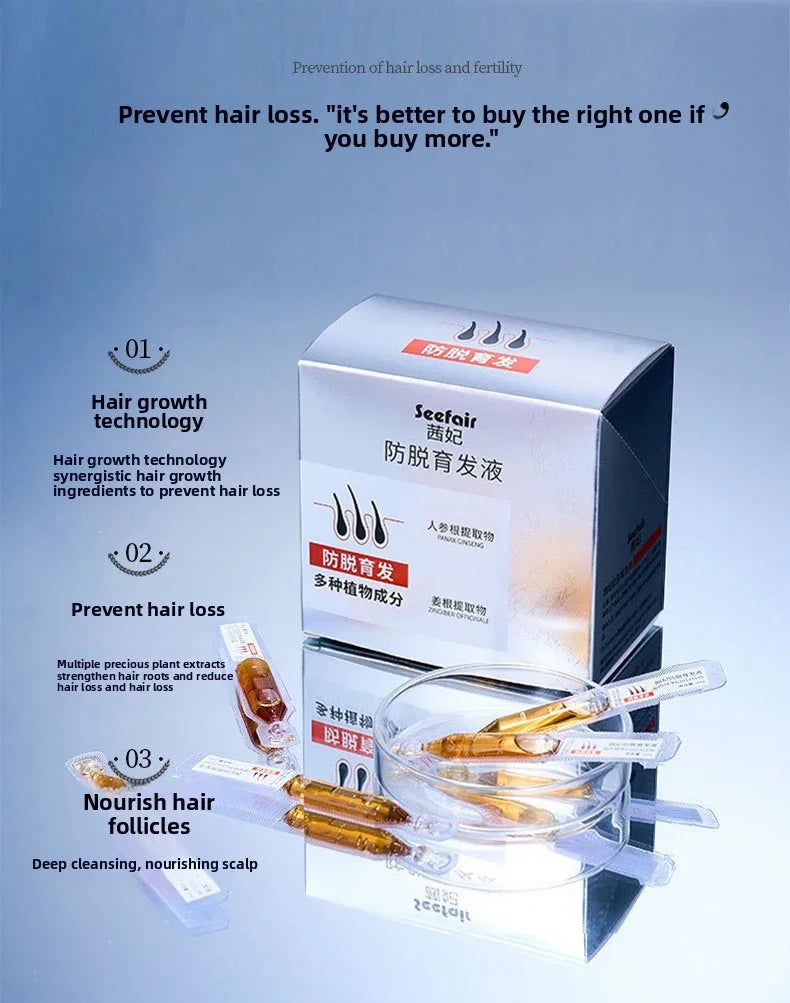 hair growth Serum Anti hair loss For seborrheic alopecia hereditary middle-aged Nourish Shiny Healthy hair Care essential oil