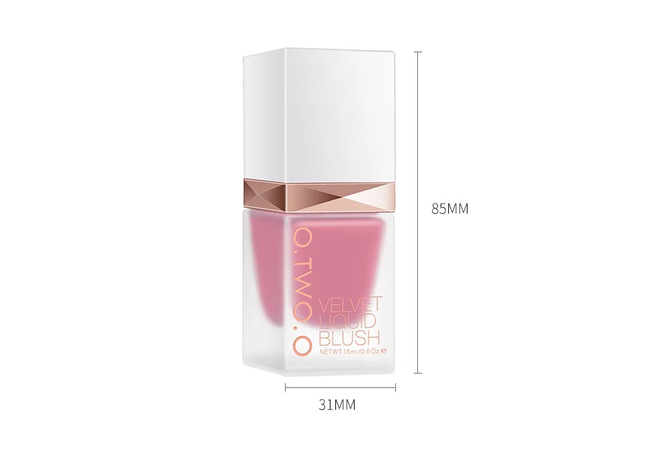 O.TWO.O Liquid Blusher 4 Colors Rose Pink Blush Long Lasting Natural Cheek Face Makeup Blusher High Pigment For Women Cosmetics