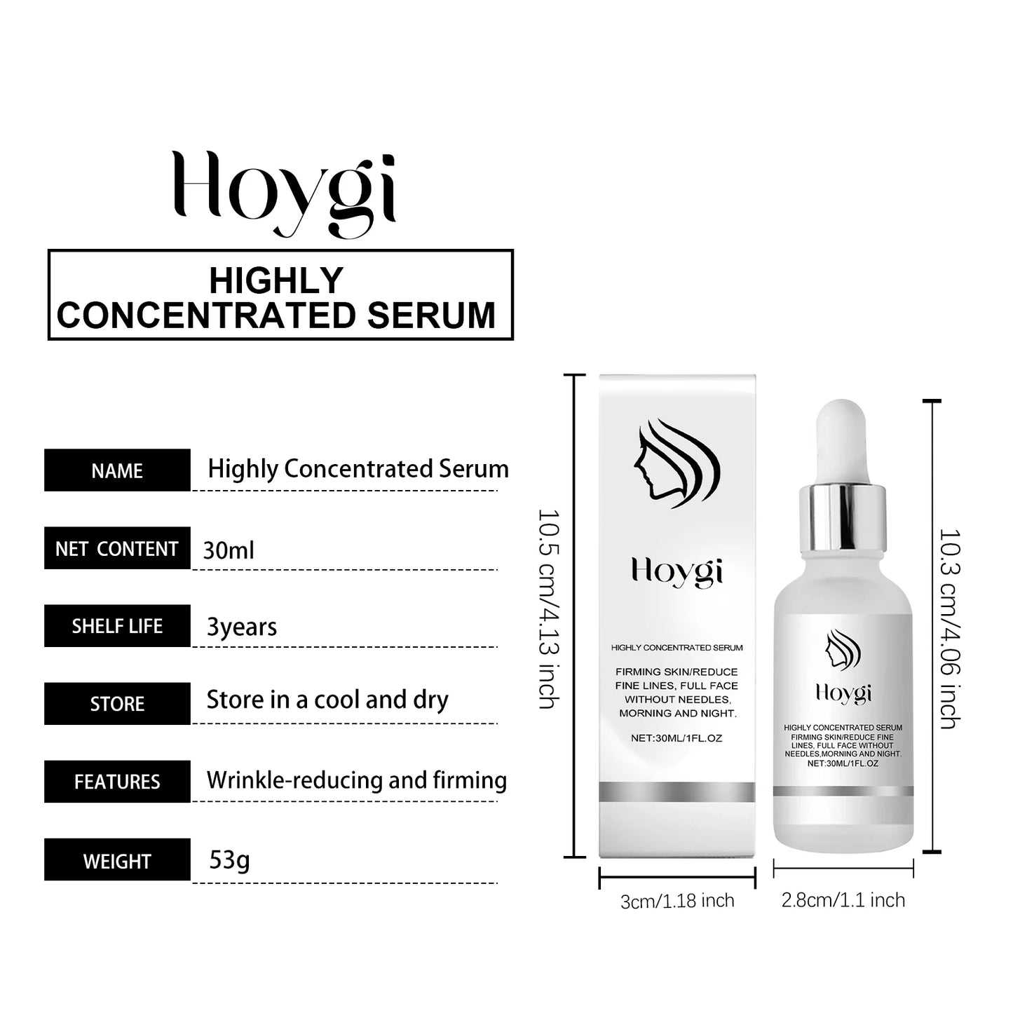 Brightening Hydrating Face Serum for Sensitive Skin 30ml Anti Aging Essence Reduces Dark Spots Acne Marks Lines Fast Absorbing