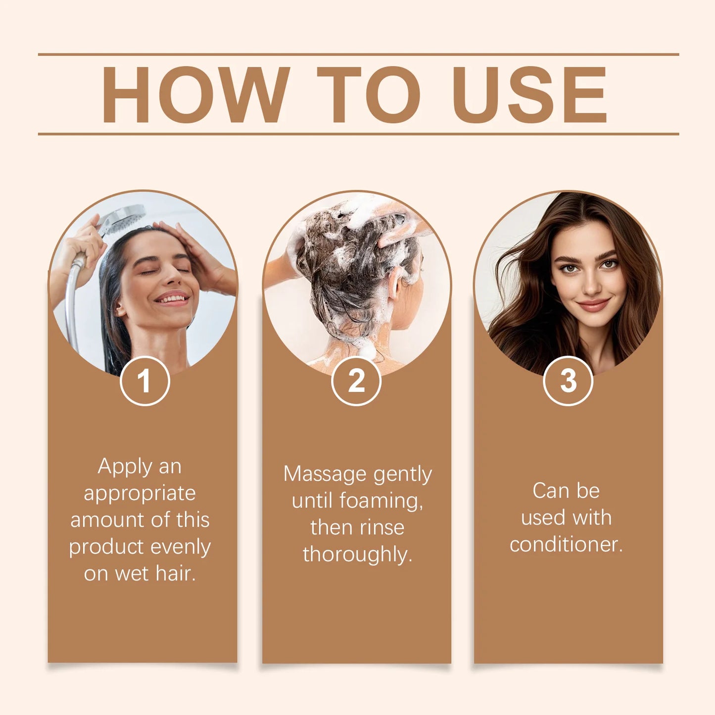 Nourishing Shampoo Gentle Cleansing Soothing Scalp Strengthen Hair Roots Moisturizing Remove Dandruff Smooth Refreshing Shampoo