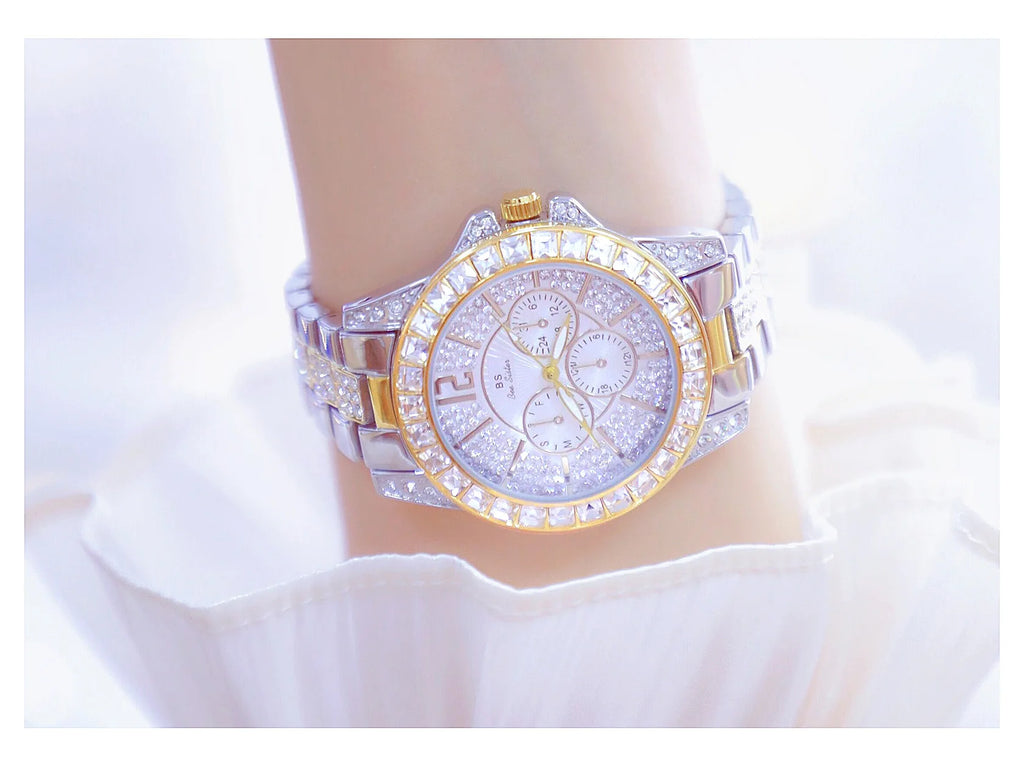 Luxury Women Watch Fashion Diamond Wrist  Silver Gold Watches for Girls Waterproof Clock Reloj Mujer Dress Gifts