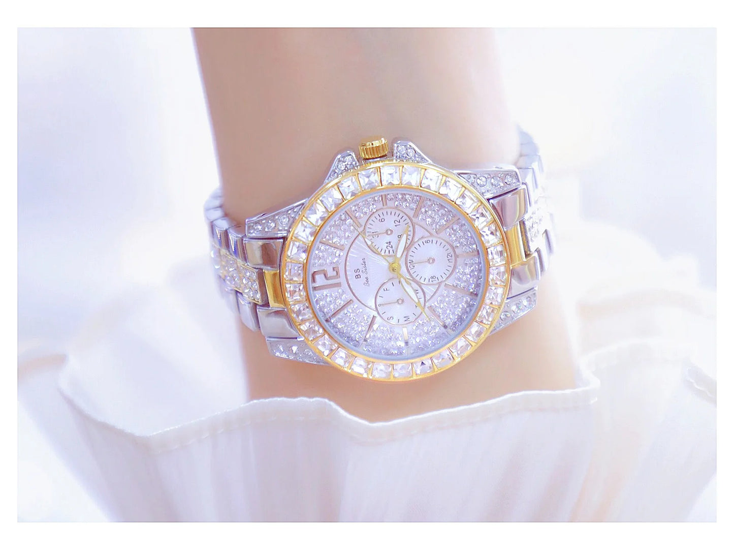 Luxury Women Watch Fashion Diamond Wrist  Silver Gold Watches for Girls Waterproof Clock Reloj Mujer Dress Gifts