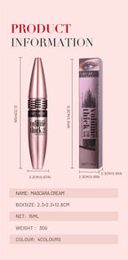 Waterproof Colorful Mascara For Women Long Lasting Volumizing Non Clumping Smudge Proof Curling Eyelash Enhancer Beauty Cosmetic