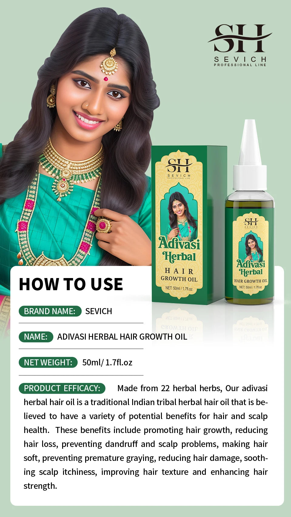 Pure Natural India Hair Oil Ayurvedic Herbal Hair Care Shampoo Rosemary Hair Growth Oil Anti Hair Loss Hair Regrowth Serum