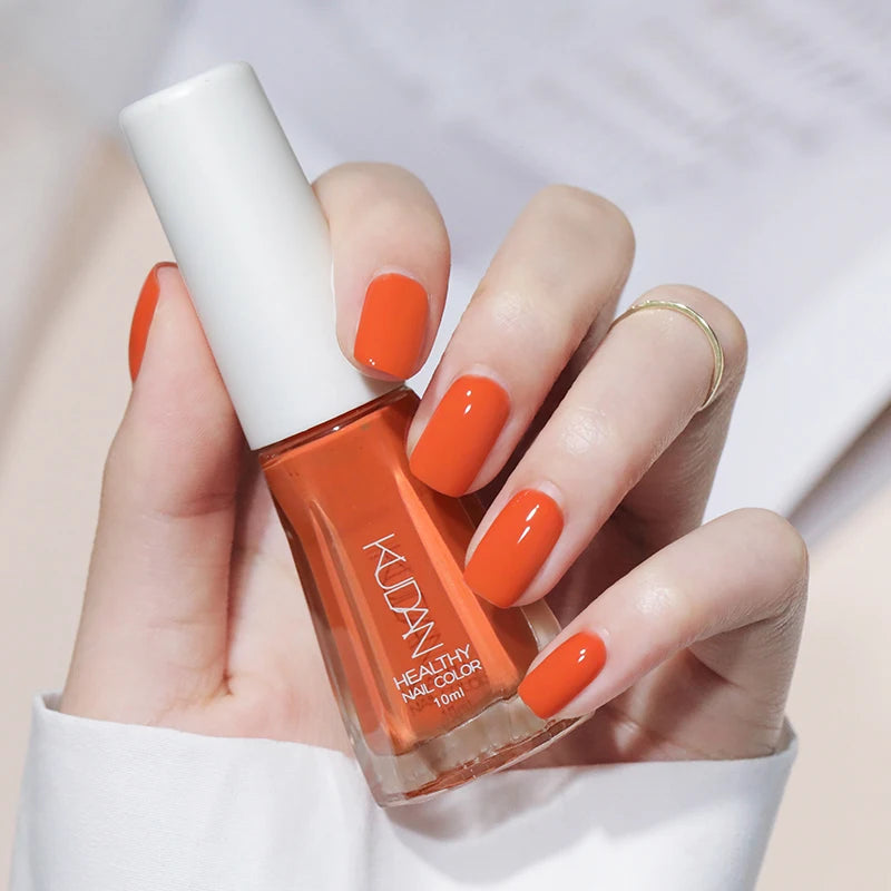 1PC 10ml Glass Bottle Colorful Nail Polish For Nails Nail Art Varnish Fashion DIY Design Manicure No Need Lamp Autumn Winter