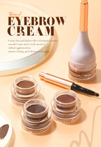 O.TWO.O Eyebrow Pomade Brow Natural Waterproof Creamy Texture Highly Tint Eyebrow Gel Double Use For Eyeliner Beauty Makeup