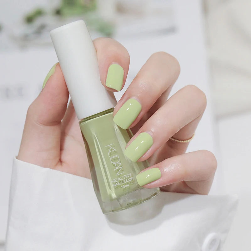 1PC 10ml Glass Bottle Colorful Nail Polish For Nails Nail Art Varnish Fashion DIY Design Manicure No Need Lamp Autumn Winter