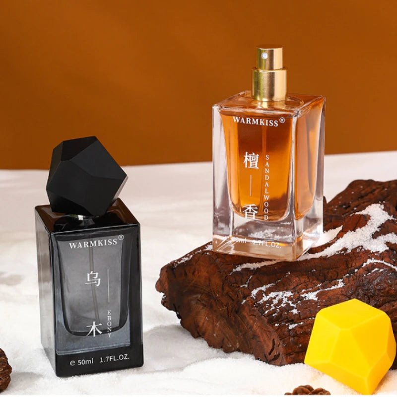 Sandalwood Ebony Perfume Spray,Woody Scent Men's Eau De Cologne,Cedar/Vetiver/Musk/Agarwood Light Fragrance Mist,Long Lasting
