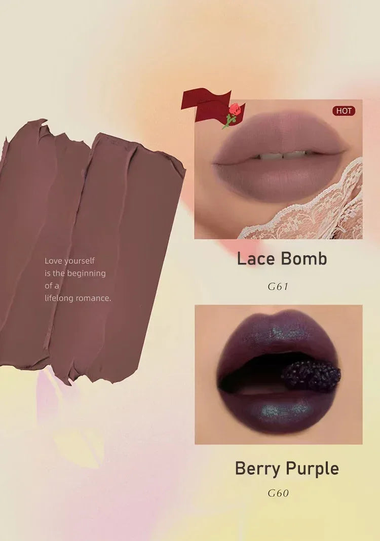 Girlcult Lipstick Lip Cream Non-Stick Lip Glaze Liquid Lipstick Lipgloss Matte  Long Lasting Makeup Cosmetics Rare Makeup Beauty