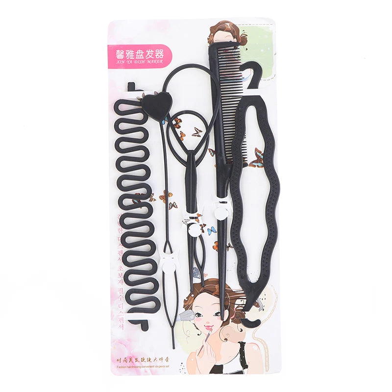 Magic Hair Styling Tools Set DIY Braiding Braider Accessories Hairpin Twist Bun Barrettes Clips For Women Hairdressing
