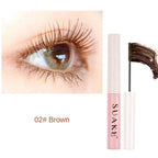 Silk Fiber Curling Mascara, Ultra-Fine Brush, Lengthening & Volumizing, Waterproof, Smudge-Proof, Long-Lasting, Unisex, Eye Safe