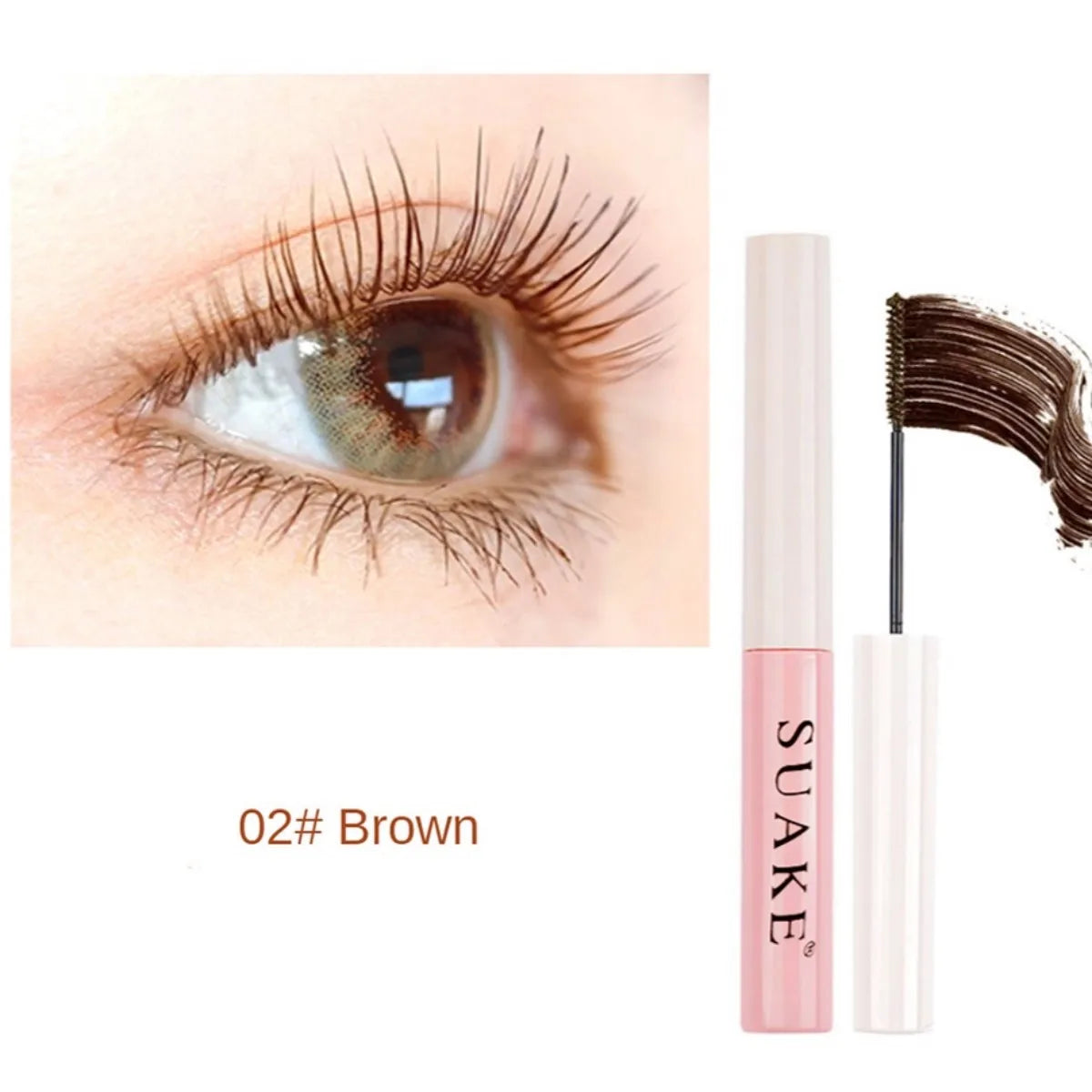 Silk Fiber Curling Mascara, Ultra-Fine Brush, Lengthening & Volumizing, Waterproof, Smudge-Proof, Long-Lasting, Unisex, Eye Safe