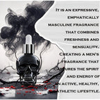 Men's Beard Care Perfume Oil 15ml Gentleman Fragrance Long-lasting Fragrance Brand Skull Perfume Portable Fresh Eau De Perfume