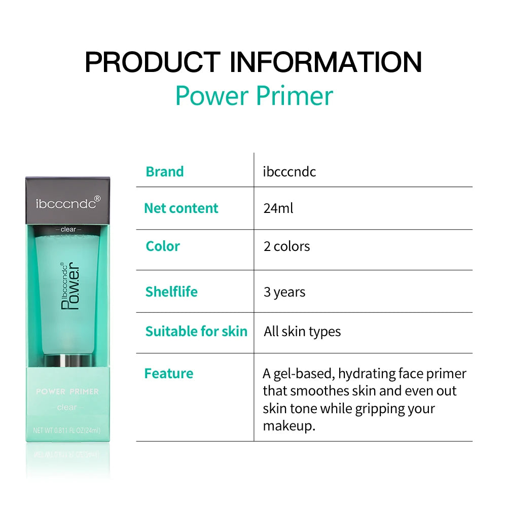 Primer Gel 1 Piece 24ml Moisturizing Invisible Pore Primer Gel Primer Cream Makeup Primer Gel Primer Cream