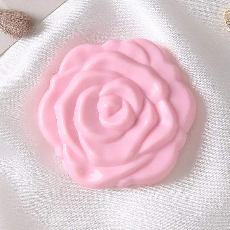 1PC Portable Mini Mirror Retro Rose Flower Small Pocket Makeup Mirror Double Sided Hand Mirrors Compact Cosmetic Beauty Tool