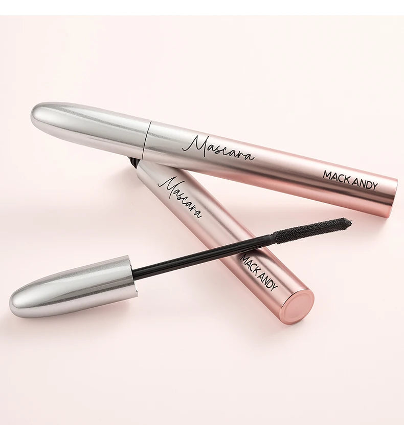MACKANDY Black Mascara Makeup Volumizing&Lengthening Mascara, Thickening Washable Longwear Smudge Resistant Make Up Cruelty Free