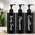 Shampoo Conditioner Bodywash Soap Dispenser Bathroom Shower Soap Dispenser Empty Shampoo Bottle Bathroom Essential