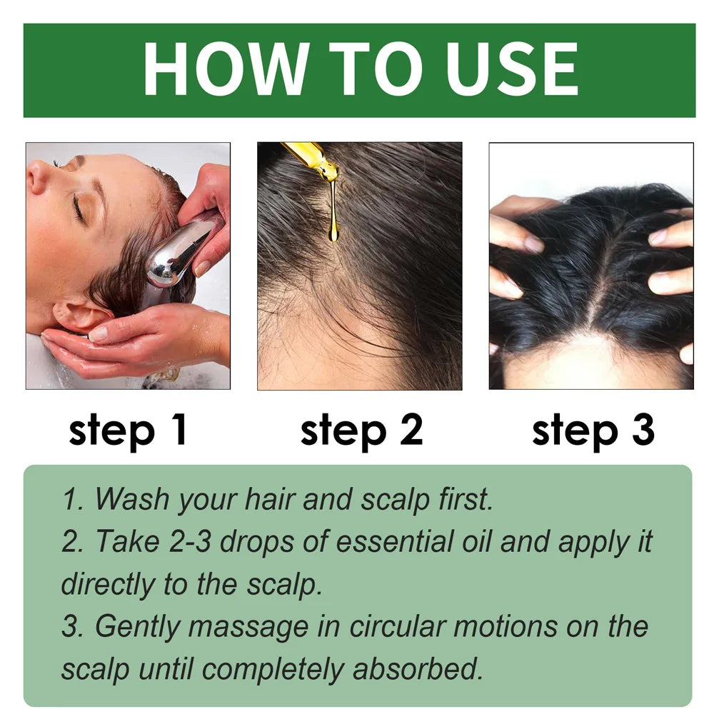Ginger Hair Serum Fast Growing Hair Essential Oil Anti Hair Loss Repair Damaged Scalp Ginger Hair Promoting Regeneration