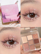 Cement Grey Black Eye Shadow Palette Makeup Eyes Glitter Contour Pigments Palette Pearly Shimmer Fashion Korean Shadow Makeup
