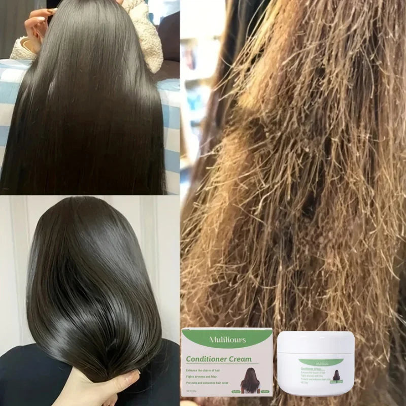Muliliours Leave-In Hair Conditioner Deep Moisturizing with Strong Strands Natural Ingredients for All Hair Types Gentle Care