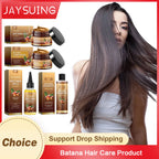 Hair Care Product Batana Oil Shampoo Conditioner Repair Split Ends Frizzy Damage Moisturize Smooth Shiny Keratin Hair Mask Serum