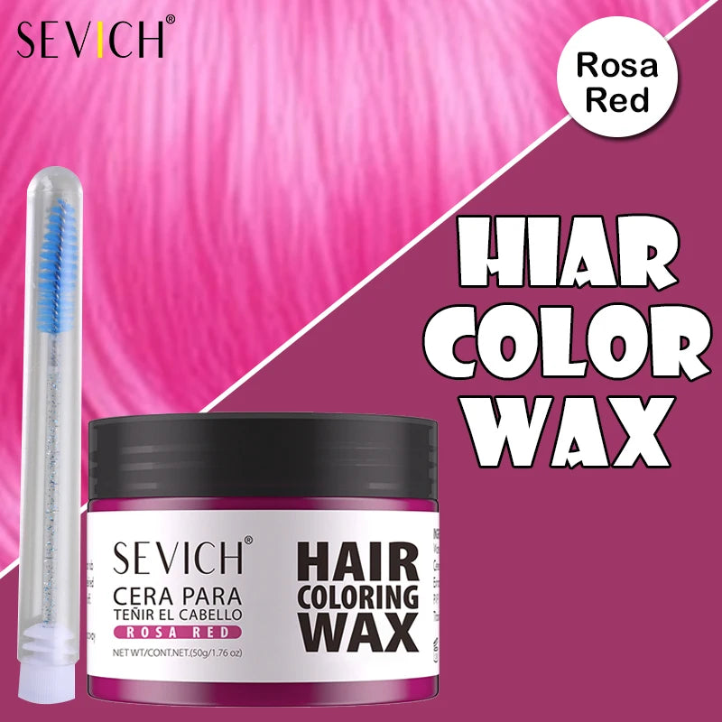 Hair Localized Staining 13 Color Temporary Diy Hair Colour Wax Easy To Wash One-Time Hair Dyed Mud Long Lasting Hair Color Cream