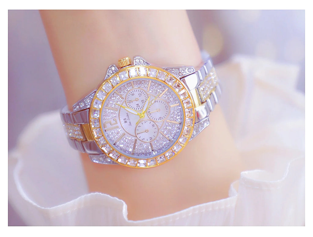 Luxury Women Watch Fashion Diamond Wrist  Silver Gold Watches for Girls Waterproof Clock Reloj Mujer Dress Gifts