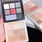 Cement Grey Black Eye Shadow Palette Makeup Eyes Glitter Contour Pigments Palette Pearly Shimmer Fashion Korean Shadow Makeup