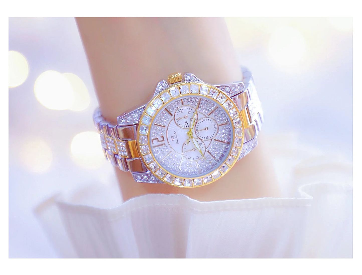 Luxury Women Watch Fashion Diamond Wrist  Silver Gold Watches for Girls Waterproof Clock Reloj Mujer Dress Gifts