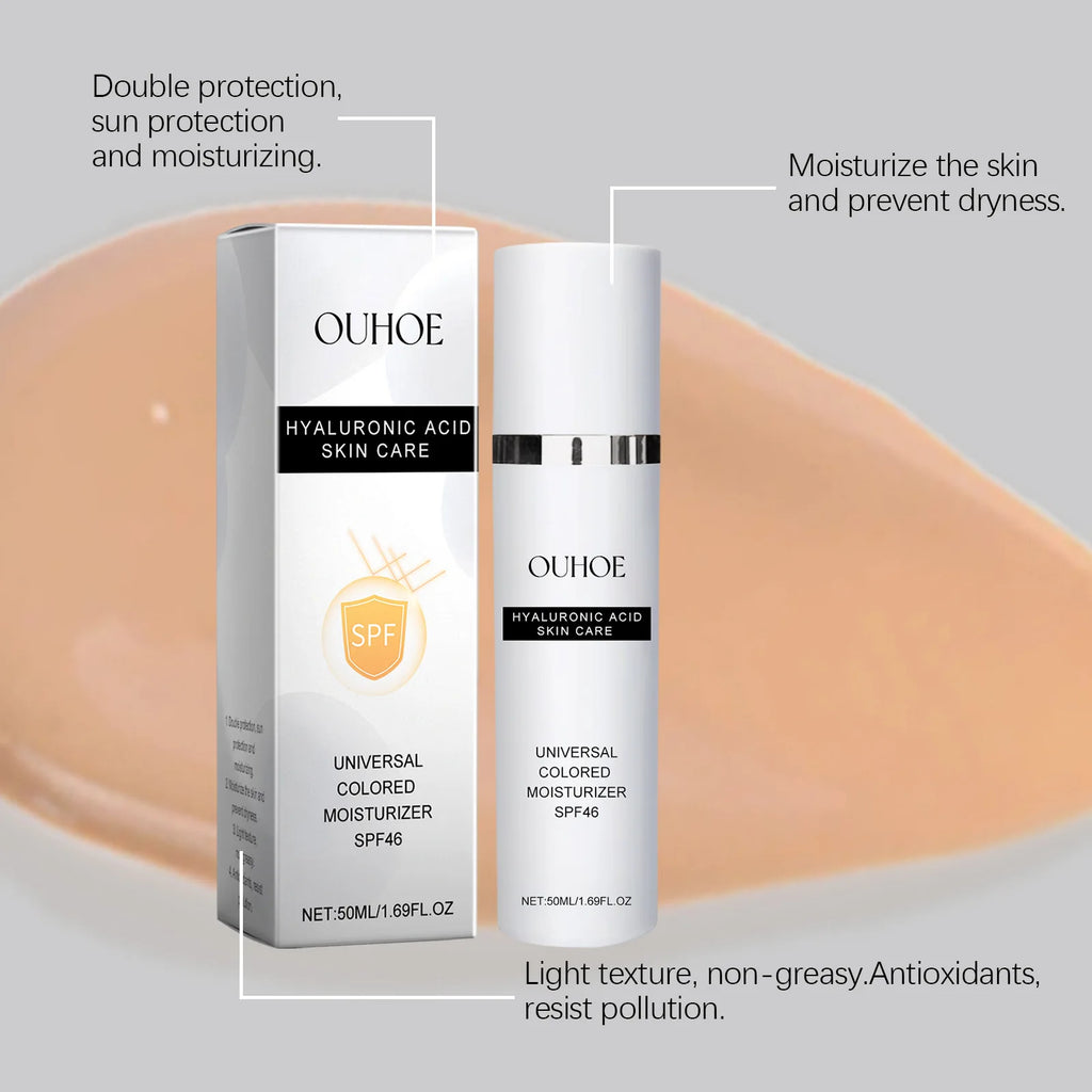 Hyaluronic Acid Sunscreen Anti Sun Solar UV Protection Mild Moisturizer Nourishing Hydrating Repair Outdoor Spf46 Sunblock Cream