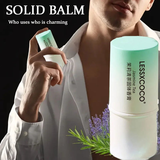 Solid Perfume, Portable Solid Balm, Long-Lasting Fragrances, Fresh and Elegant Female Solid Balm, Body Aroma Gifts for Women
