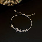 Luxury Classic Full of Rhinestones 18K Gold Plated Bracelets For Women Sparkling Simple Zircon Bracelets Jewelry Birthday Gifts
