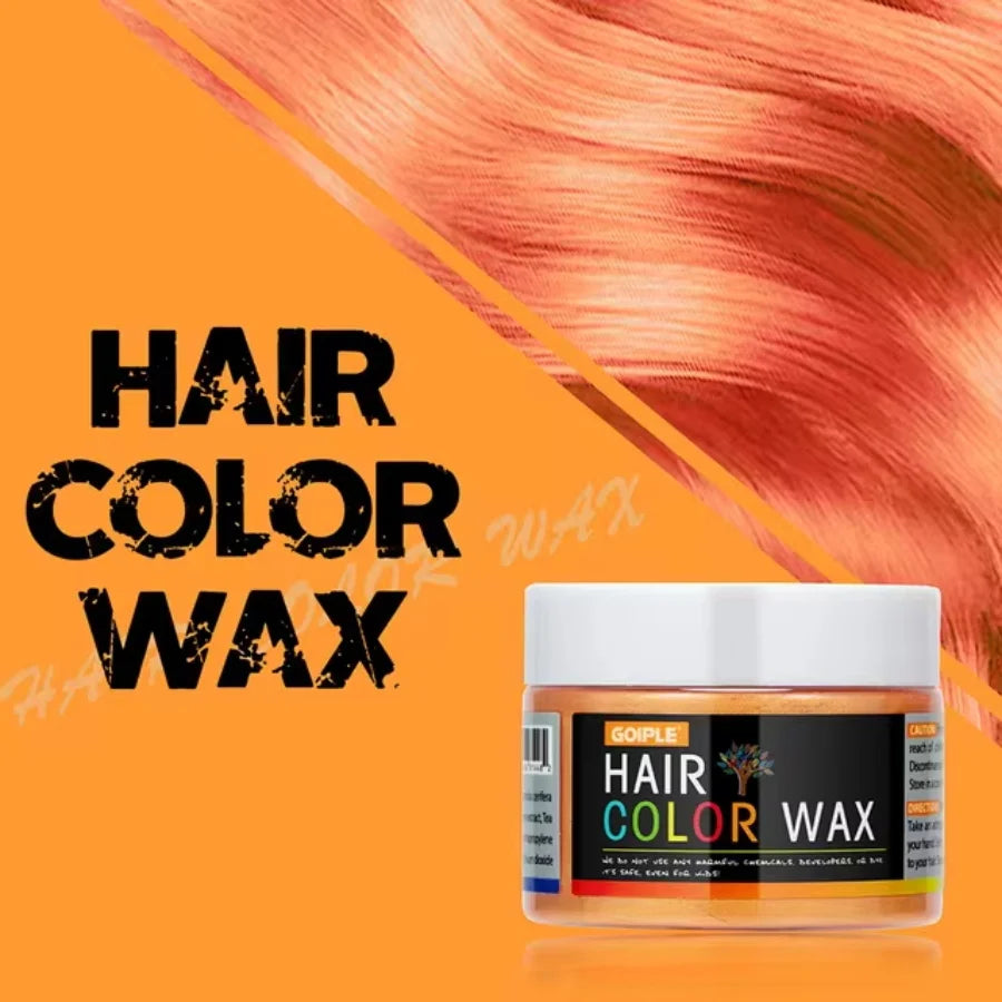 Halloween Hair Colour Wax Easy To Wash DIY Dye Hair Mud Immediate Dying for Eyebrow Beards Coloring Temporary Hair Colour Cream