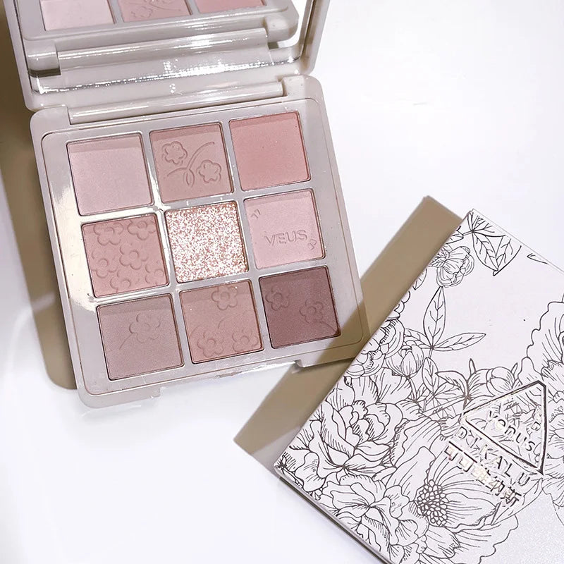 Cement Grey Black Eye Shadow Palette Makeup Eyes Glitter Contour Pigments Palette Pearly Shimmer Fashion Korean Shadow Makeup