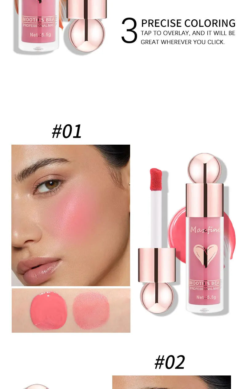 Liquid blush when applied with a hydrating touch can brighten your complexion keep your makeup on without smudge