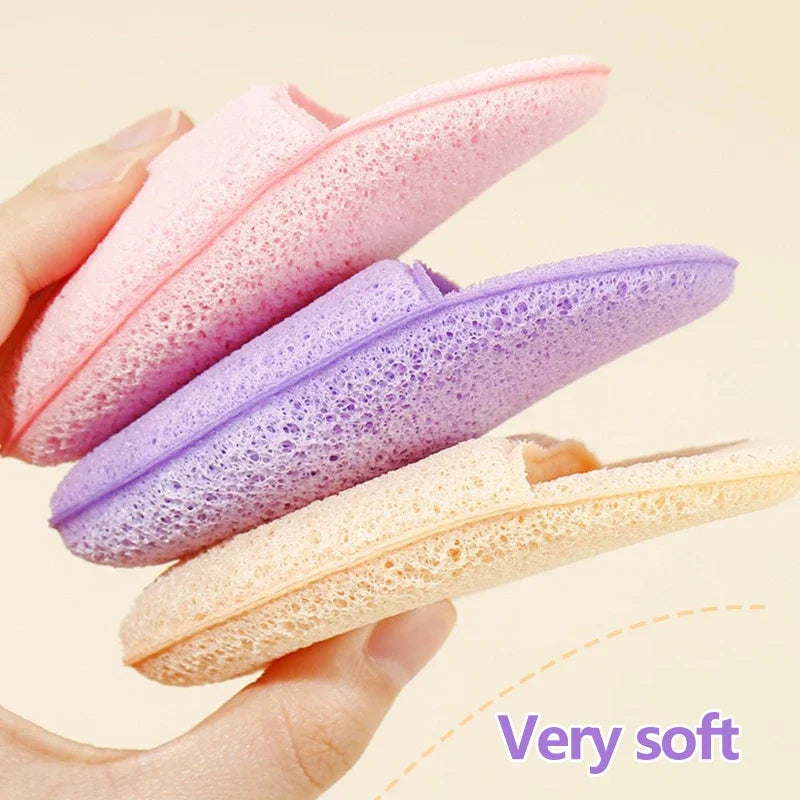 1PC Face Wash Cleansing Puff Soft Cosmetic Sponge Deep Facial Cleansing Mask Makeup Remover Cosmetic Puff Reusable Clean Tool